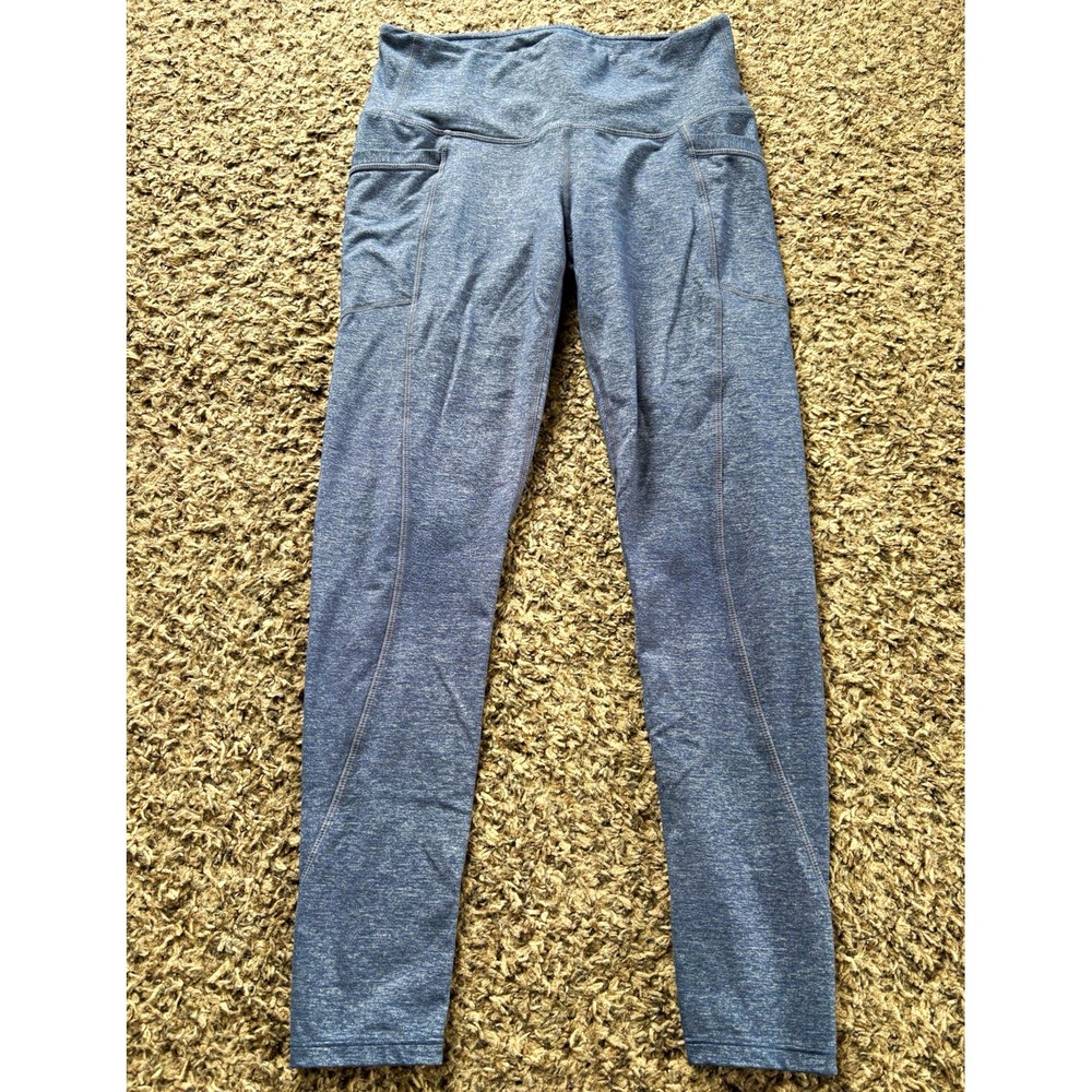 Athleta Women's Blue High-Rise Ankle Leggings with Pockets Stretch Size SP - Picture 1 of 7